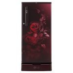 Lg 185 L 4 Star Inverter Direct-Cool Single Door Refrigerator (2023 Model, Gl-D199Osey, Scarlet Euphoria, Base Stand With Drawer)