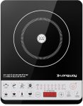 Longway Cruiser Ic 2000 Watt Induction Cooktop With Auto Shut-Off & Over-Heat Protection With 8 Cooking Mode & Bis Approved | 1-Year Warranty | (Black, Push Button)